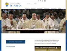 Tablet Screenshot of elpasodiocese.org
